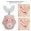 Automatic U Shaped Pink Electric Toothbrush for Kids Cartoon Bear Pattern 8