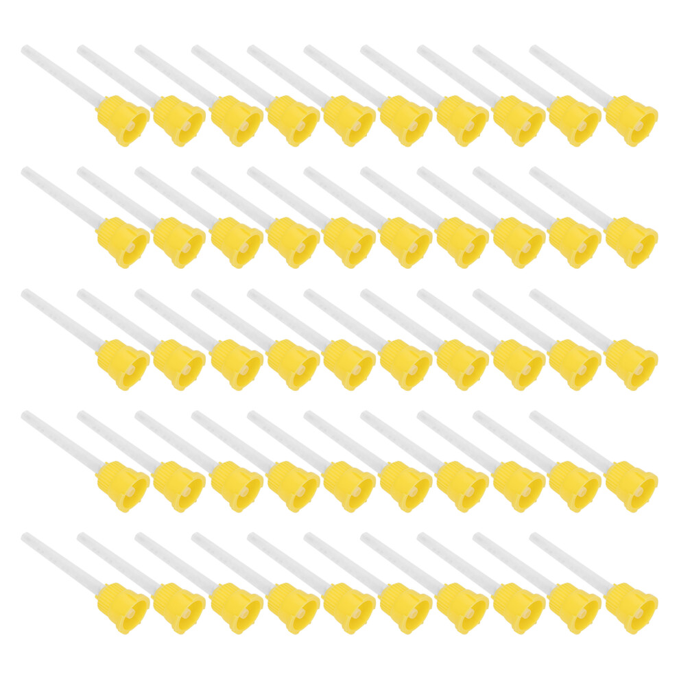 50Pcs Disposable Epoxy Nozzle Tips For Dental Adhesive Sealer Applicator 7901378563353