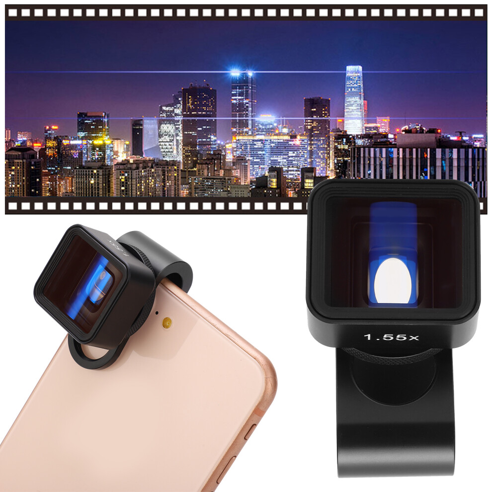 Mobile Anamorphic Lens 1.55X Widescreen For Phones/Ios Pad, Aluminumâ Black 9381378563689