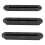 3Pcs Surfboard Fin Plug Base Set with Screws - Black Durable Design 16
