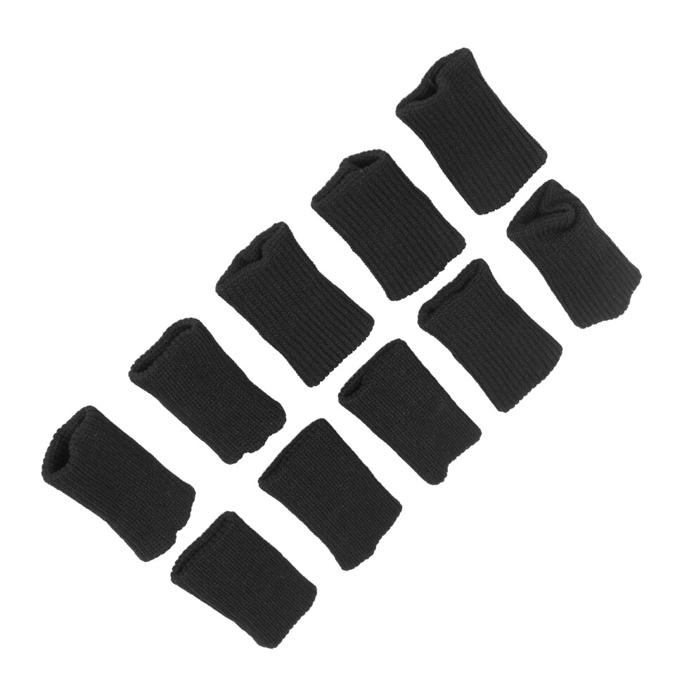 10Pcs Sport Finger Brace Supports for Basketball Elastic Finger & Thumb Sleeves