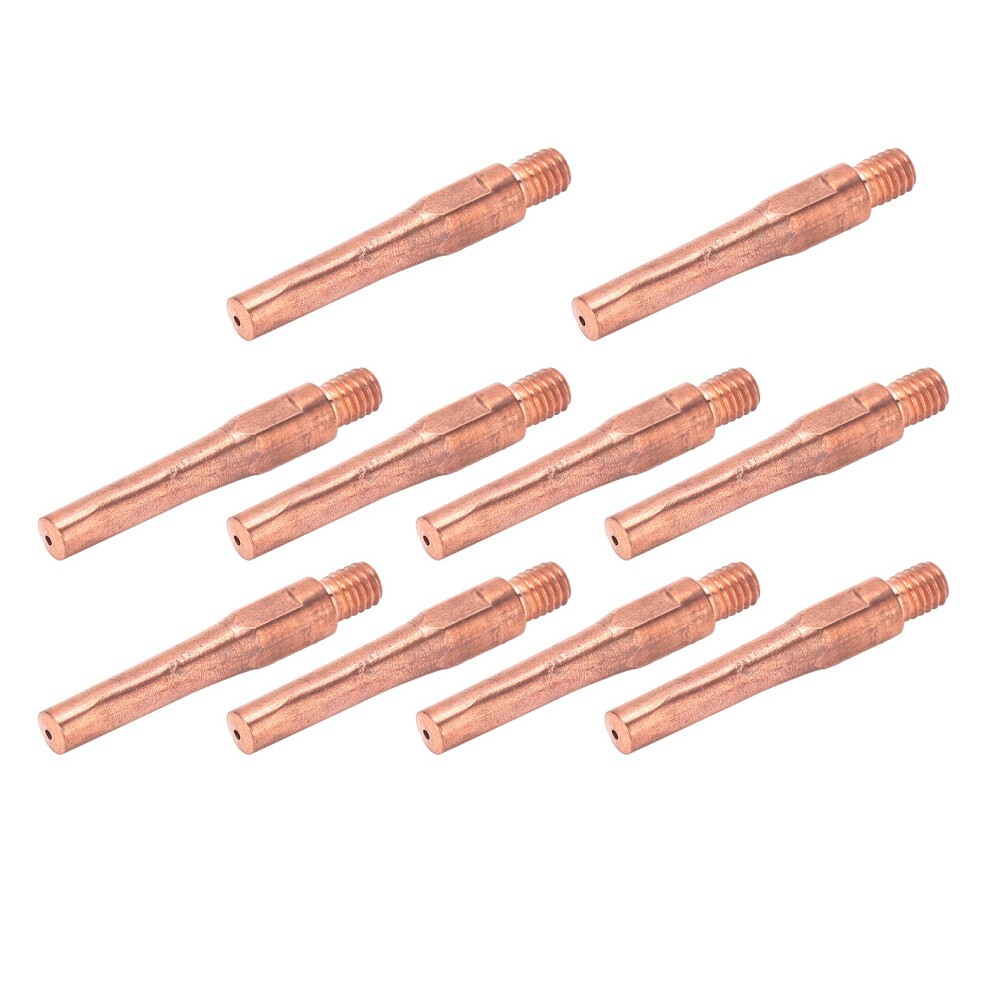 M6 Copper Contact Tips 10Pcs For Welding Guns Conductive Nozzles 45X7.5x1.2mm 9481378569657