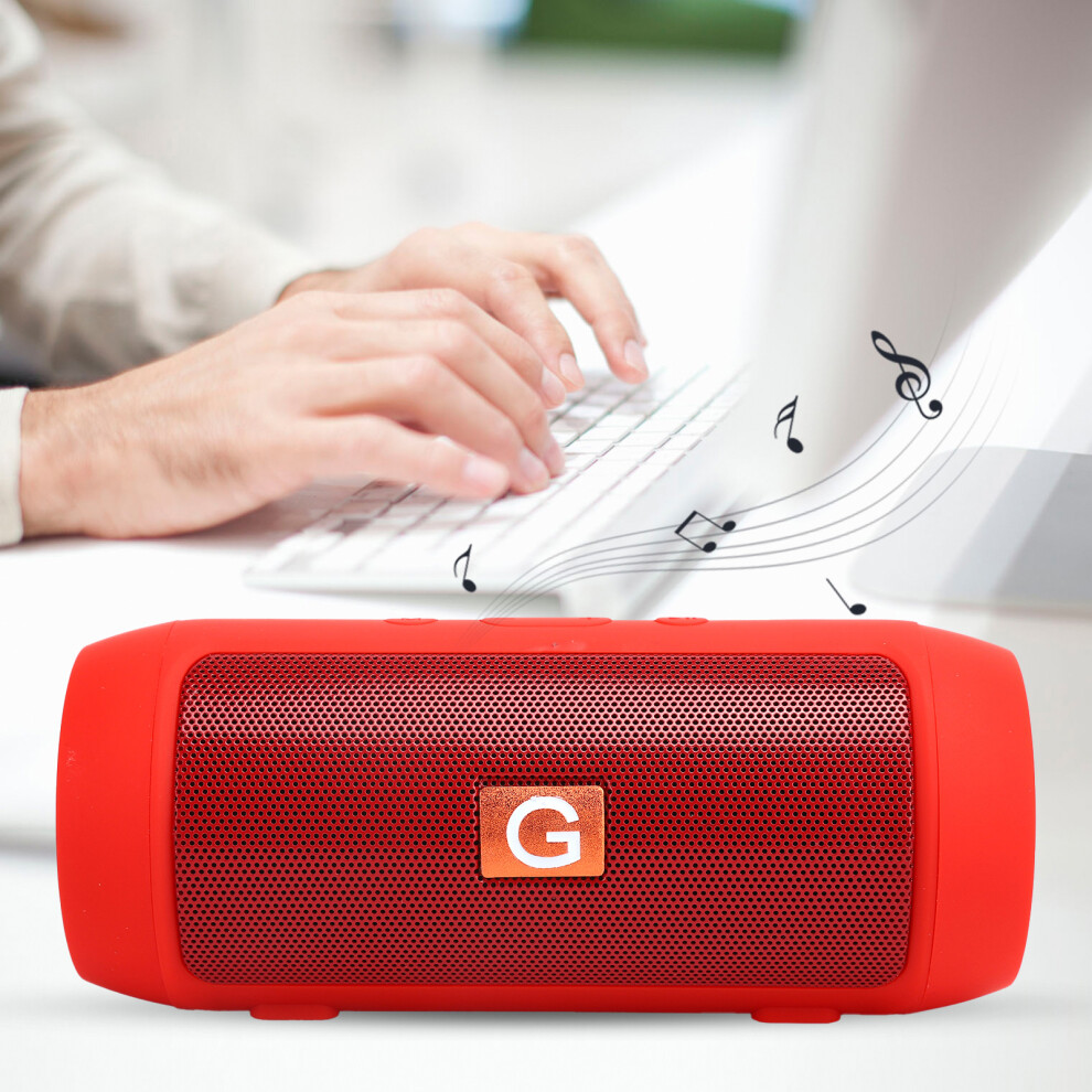 Wireless Bluetooth Speaker With 400Mah Battery, 10M Range Red 7891378570515