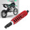 12.6in Adjustable Spring Shock Absorber for Motorcycle ATV Red 13