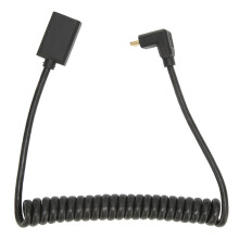 High Quality Materials Slim Micro HDMI To HDMI Cable With Stretchable Spiral Coiled Cord For Wide Compatibility High Definition Resolution Plug And