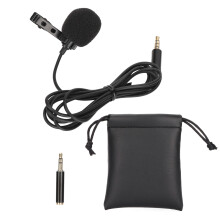 Microfon pentru smartphone-uri și PC, microfon cu răspuns în frecvență largă, sensibilitate ridicată, cu protecție împotriva parbrizului,