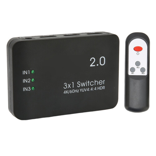 Εναλλαγέας HDMI 3 σε 1 έξοδο, Απομακρυσμένη εναλλαγή με συμμόρφωση με HDCP και 1