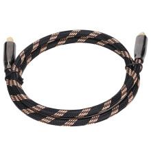 Digitalt optisk lydkabel Toslink-kabel Forgyldte stik High Sound Fidelity Støjisolering Tabsfri transmission Kvalitetsmaterialer Bi Direct