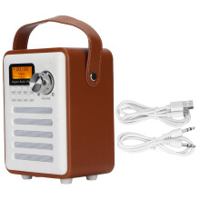 Enceinte Bluetooth sans fil au look vintage, enceinte portable au design rétro offrant un son cristallin, idéale pour la cuisine, la chambre, le