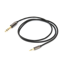 Ljudkabel Hane till Hane 3,5 mm TRRS Universal Strömförsörjning HiFi Ljudkvalitet Nylonflätad AUX-kabel Kompatibel med Smartphone Surfplatta