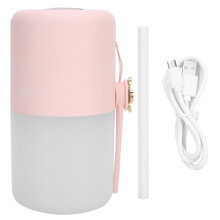 Dobbelt spraytågeluftfugter fin vandtåge bærbar mini-luftfugter med varmt natlys genopladelig USB-luftfugter kompakt design til forskellige