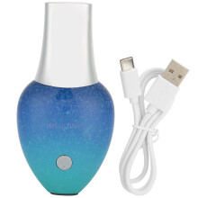 Ultraschall-Hautpflegegerät, Anti-Aging-Wirkung, vibrierender Handmassageball, reinigend, massierend, wasserdicht, flüssiges Silikon