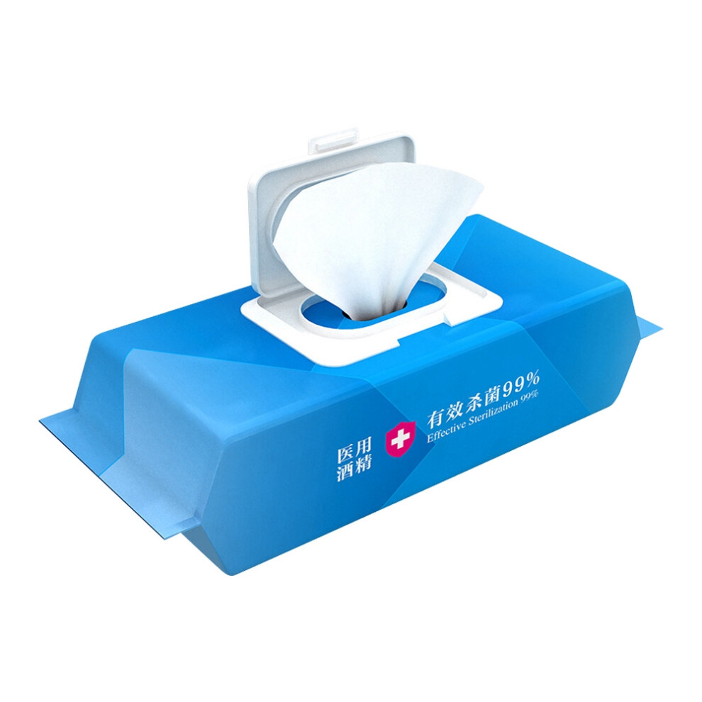 Sensitive Skin Care Wipes, Non-woven Fabric, Hypoallergenic & Non-comedogenic for Deep Cleansing, Hydration and Make-up Removal (80Pcs/Box)