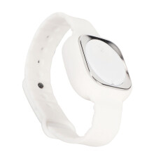 Waterproof Ultrasonic Repellent Bracelet Watch, USB Rechargeable, 100mAh, White