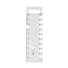 Multifunctional Sewing Ruler 10cm Acrylic Fabric Cutting Tool for Quilt Patchwork Precision Quilting and Sewing