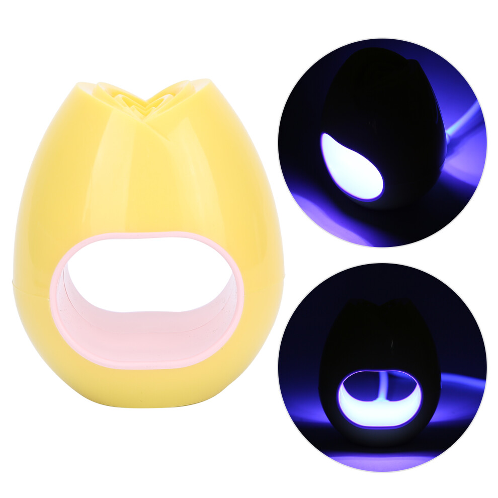 Yellow Portable Uv Gel Nail Dryer Single Finger Curing Lamp Manicure Tools