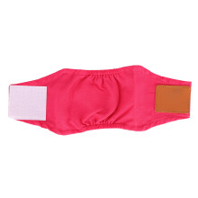 Culotte de protection pour chien rouge taille S en coton réutilisable