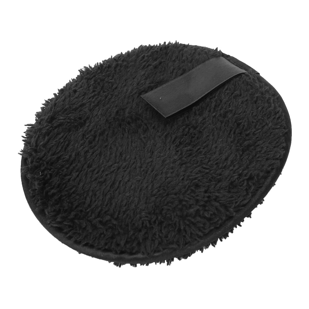 Black Doublesided Fiber Makeup Remover Pads - Reusable Face Cleansing Puff