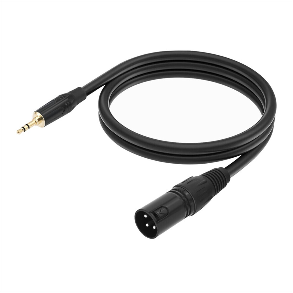 Men's 3.5Mm To Xlr Cable Adapter Balanced 1/8 Inch Mini Jack Trs Stereo 3Pin Microphone Audio 100Cm