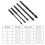 5PCS Masonry Drill Bits Set 1/4 Inch Hex Carbide Cemented 6