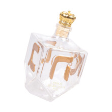Herzstück für Feiertagstische, Glas-Whiskey-Flasche-Metalldeckel