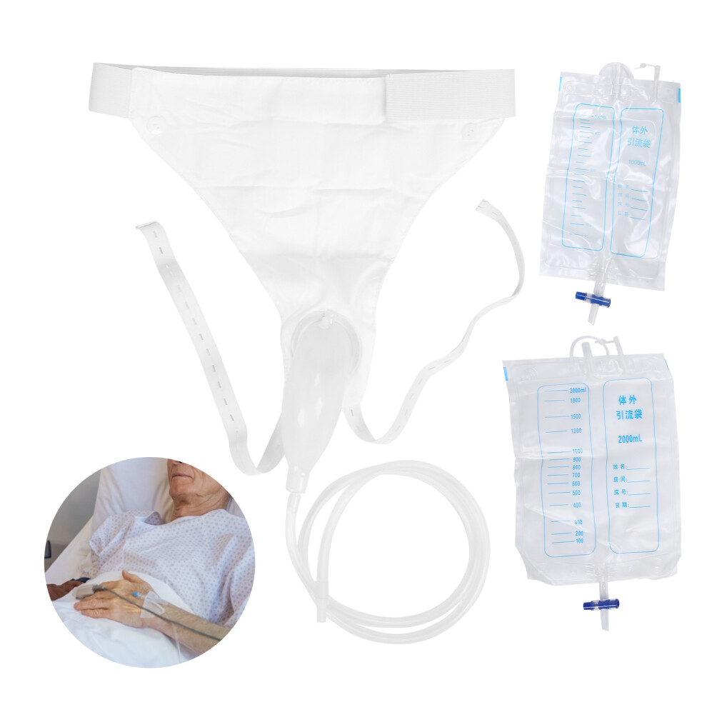 Silicone Urine Collector Men 1000ML & 2000ML â Elderly & Disabled Accurate Drainage