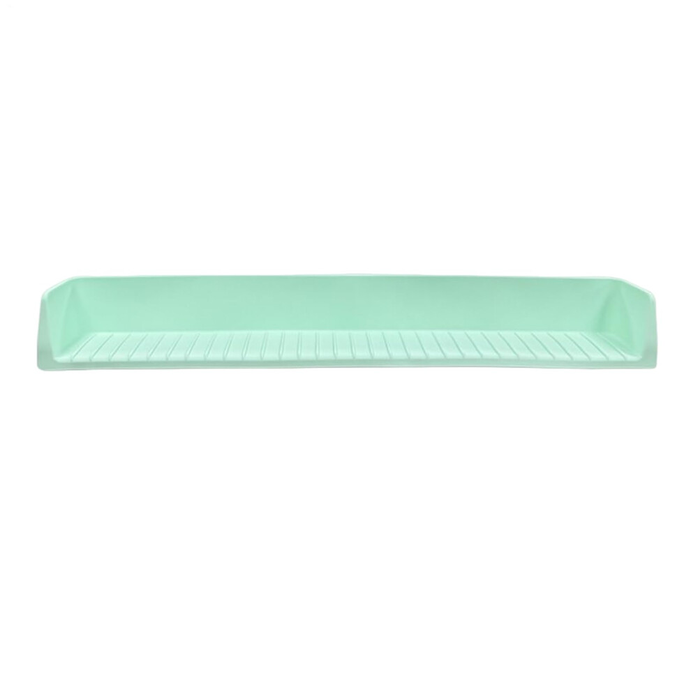 Tub Water Splash Guard Bath Toy Tray With Suction Cups, Tub Shelf For Bathtub Toilet Shower Sink Travel, Green