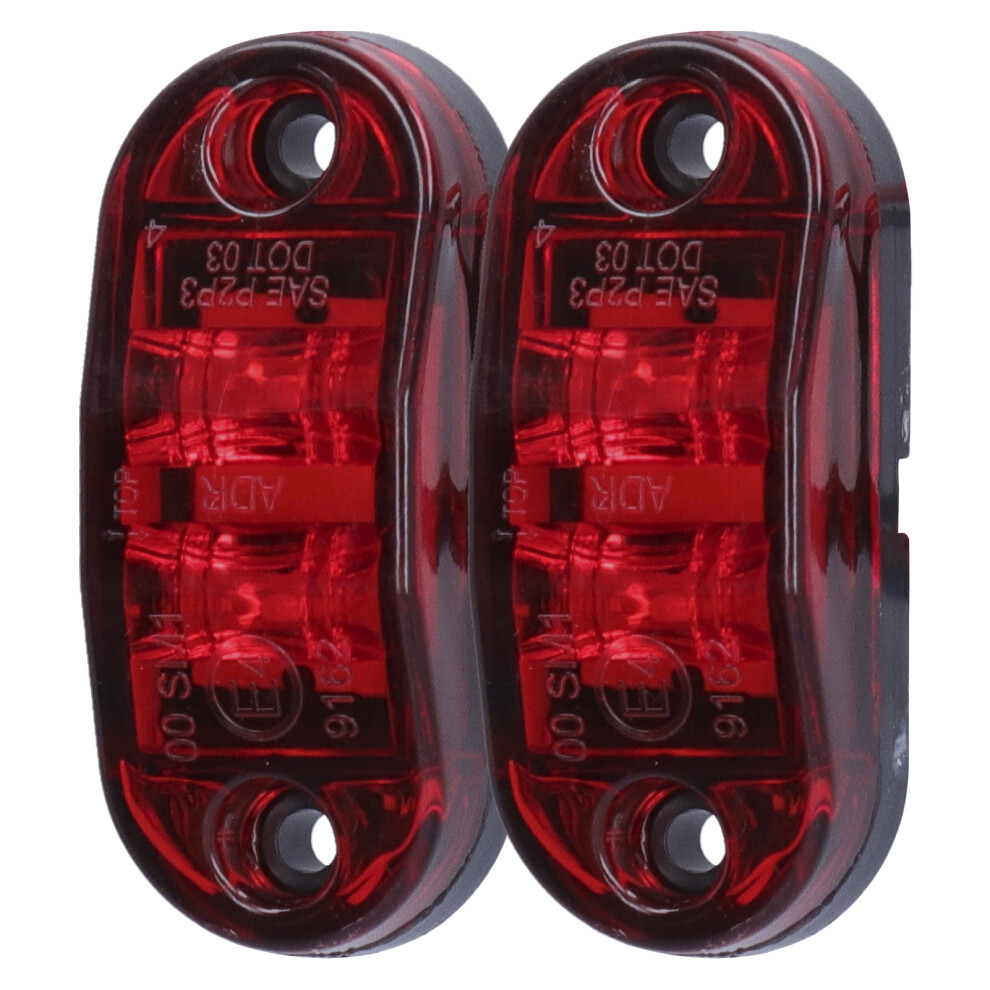 2Led Side Marker 10-30V For Suvs Trucks Trailers Rvs Red/Light 8771378582864