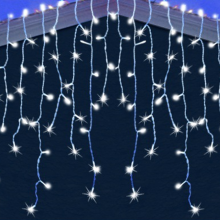 Enchanting 32ft 400 LED Icicle Fairy Lights, 360 LED Christmas Icicle Lights Ideal For Outdoor Decorations, Waterproof & Safety, Perfect For Christmas