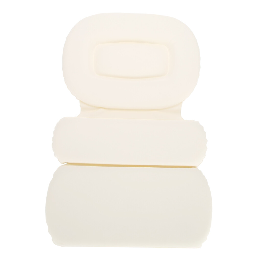 Luxurious Bath Pillow For Tub, Ergonomic Design Bathtub Pillow Headrest With Non-Slip Suction Cups, Relaxing Spa Accessories, Thick Foam Interior, Co