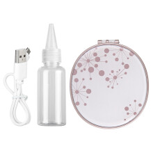 Compacte beauty essential, make-up spiegel met levendige kleuren, hydraterende powerbank, lekvrij ontwerp voor een probleemloze beautyroutine,
