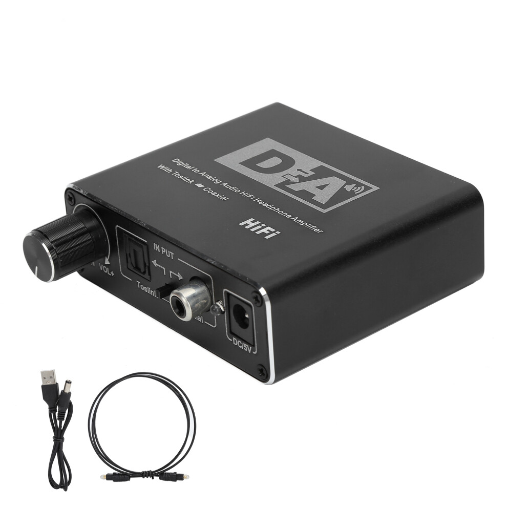 Spdif Optical To Analog Audio Converter 192Khz Sampling Rate Toslink Digital To Stereo Rca And 3.5Mm Jack Dac For Tv Ps3 Ps4 Dvd Player Amp Receiver 9773935287532