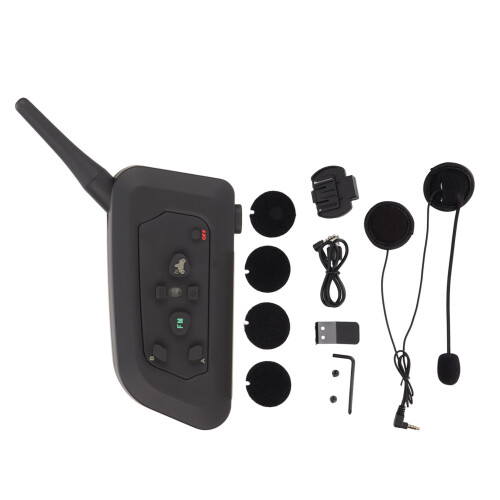 Bluetooth Motorcycle Communication System Bone Conduction Quick Charging Hands Free Features Full Duplex Wireless DSP Noise Reduction Clear Sound 1