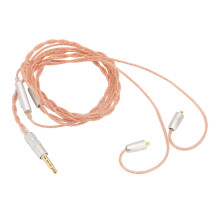 Noise Canceling Earphone Cable Silver Plated Conductors Pure Copper Plating Signal Transmission Loss Reduction HiFi Sound Quality Gold Plated