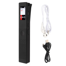 Digitale spraakrecorder met dubbele microfoon en DSP-ruisonderdrukking. Hoogwaardige audiorecorder voor vergaderingen, lezingen en ultralange opnames.
