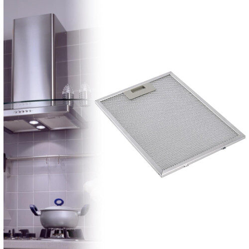 Range Hood Filter Aluminum Mesh 26x32cm Easy Clean Grease Filter Replacement for Kitchen Vent 1