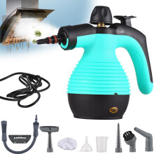 Handheld Steam Cleaner for Home and Car with Quick Heat Up and Child Safety Lock, 9 Accessories