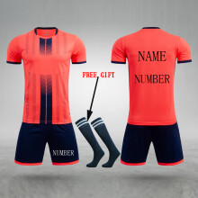 (8607-Free customized, 2XL(175-180cm)) Kid Football Jerseys Customize Children Soccer Uniform Shirts Futsal Sportswear Adult Child Team Outfit