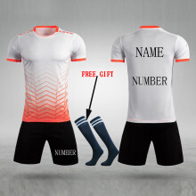 (8622-Free customized, L(165-170cm)) Kid Football Jerseys Customize Children Soccer Uniform Shirts Futsal Sportswear Adult Child Team Outfit