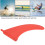 Environmental PVC Surfboard Fin for Longboard, Red, 230g 9