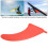 Environmental PVC Surfboard Fin for Longboard, Red, 230g 12