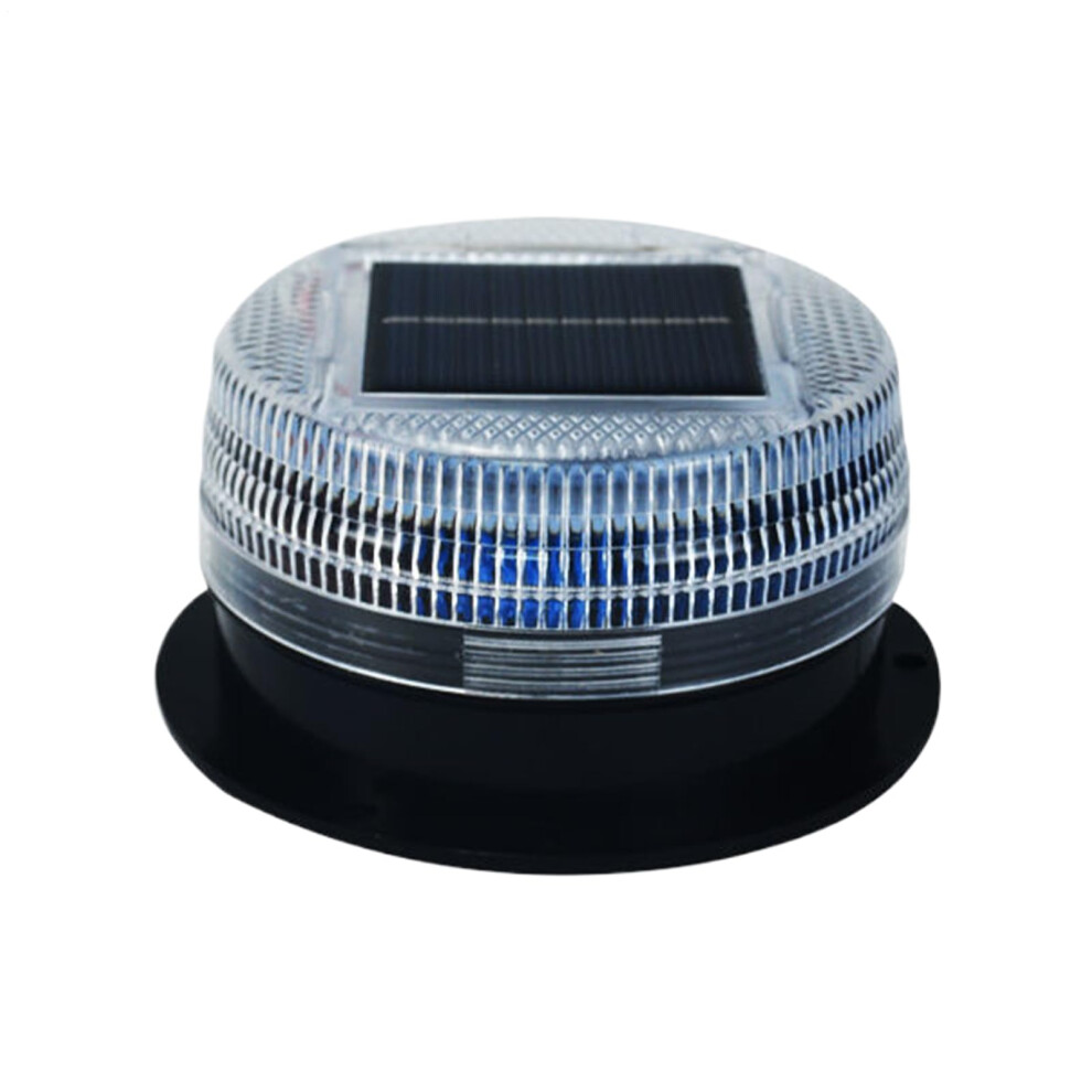 Solar Led Warning With Magnetic Base Waterproof Solar Powe Flashing For Traffic Roadside Safety Blue Light/Red 9189345527951