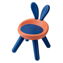 Plastic Back Stool AntiSlip For Home and Kindergarten Rounded Corner Backrest Lightweight Portable Family Chair