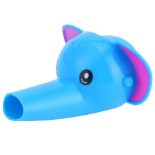 Blue Silicone Faucet Extender - Cartoon Design for Fun Hand Washing