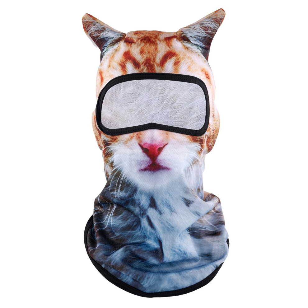 3D Cat Ski Mask Balaclava With Ears, Sun Protection Breathable Hood For Skiing Festivals Outdoor 9189345528514