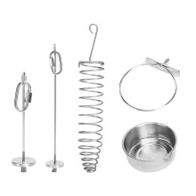 4 Pieces Stainless Steel Parrot Food Cups Bird Foraging Toy 3.5 oz Durable