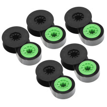 5 Pack Black Green Ink Ribbons Compatible with LMIR300B 380E 390A 370A + Tube