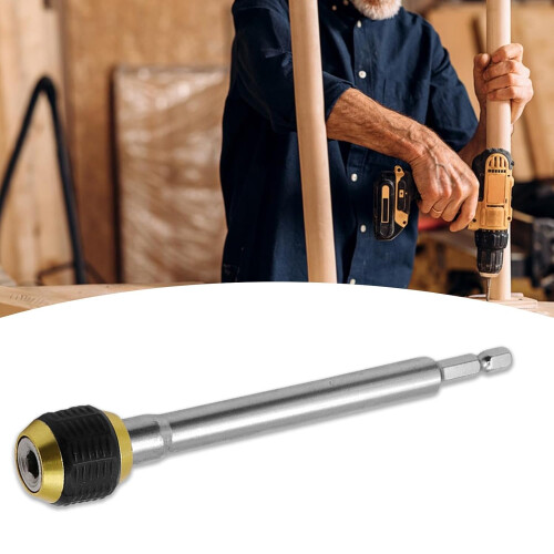 Bit Extender for Drill  Hexagonal Handle Electric Drill Bit Holder, Quick Release Adapter, 150mm Length 1