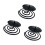 Iron Candlestick Holders Taper Candle Holders Decorative-Black 1