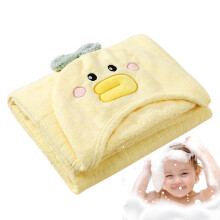 Hooded Bath Towel Wrap Duck Design Hooded Towel Poncho For Kids Large Absorbent Beach Towel For Girls Boys 06 Years